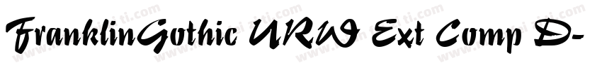 FranklinGothic URW Ext Comp D字体转换